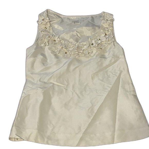 kate spade Tops - Kate Spade Tank Top with Floral Neckline Size Small